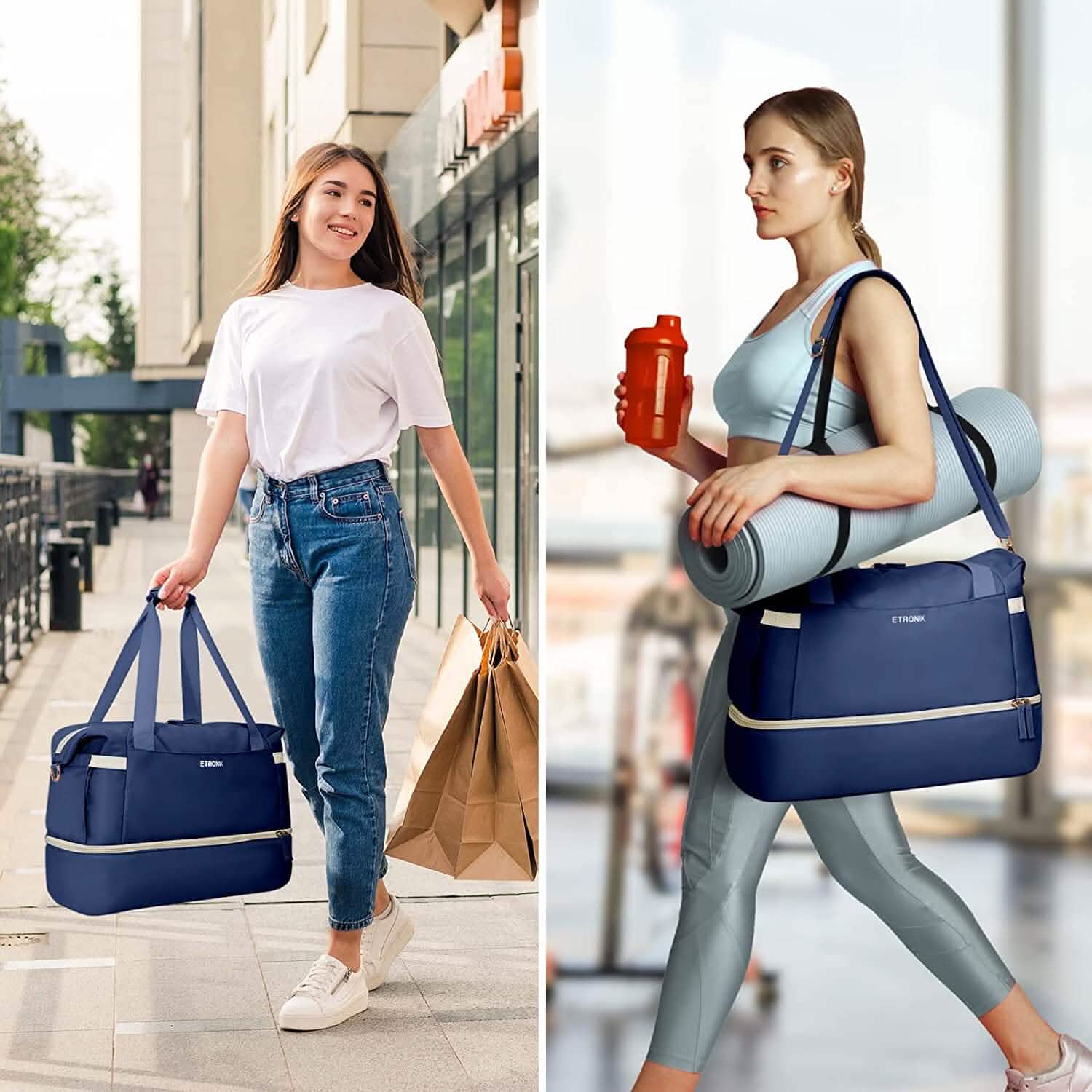 Sports Travel Duffel Bag with USB Charging Port DailySale