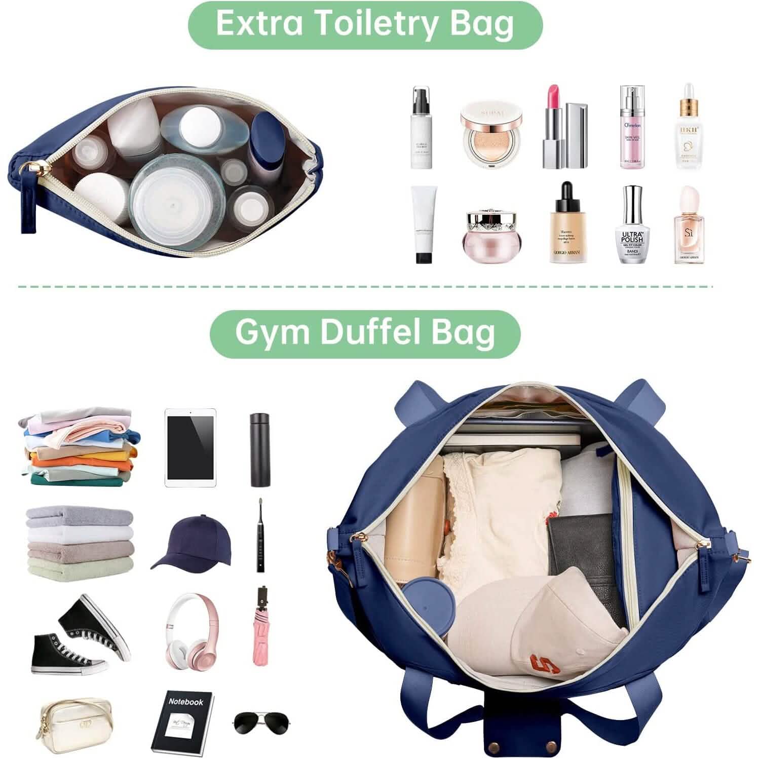 Sports Travel Duffel Bag with USB Charging Port DailySale