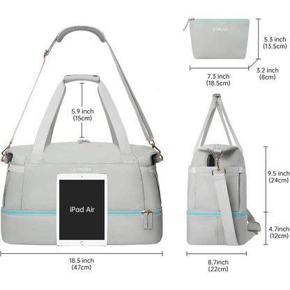 Sports Travel Duffel Bag with USB Charging Port DailySale