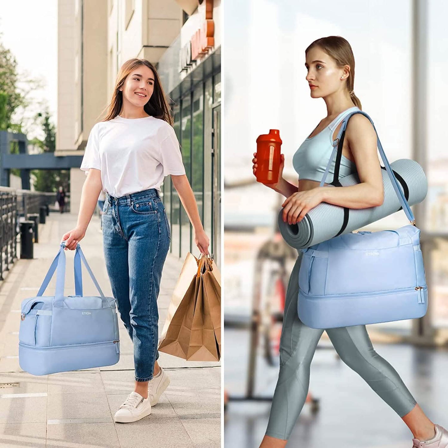 Sports Travel Duffel Bag with USB Charging Port DailySale