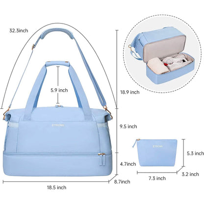 Sports Travel Duffel Bag with USB Charging Port DailySale