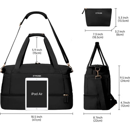Sports Travel Duffel Bag with USB Charging Port DailySale