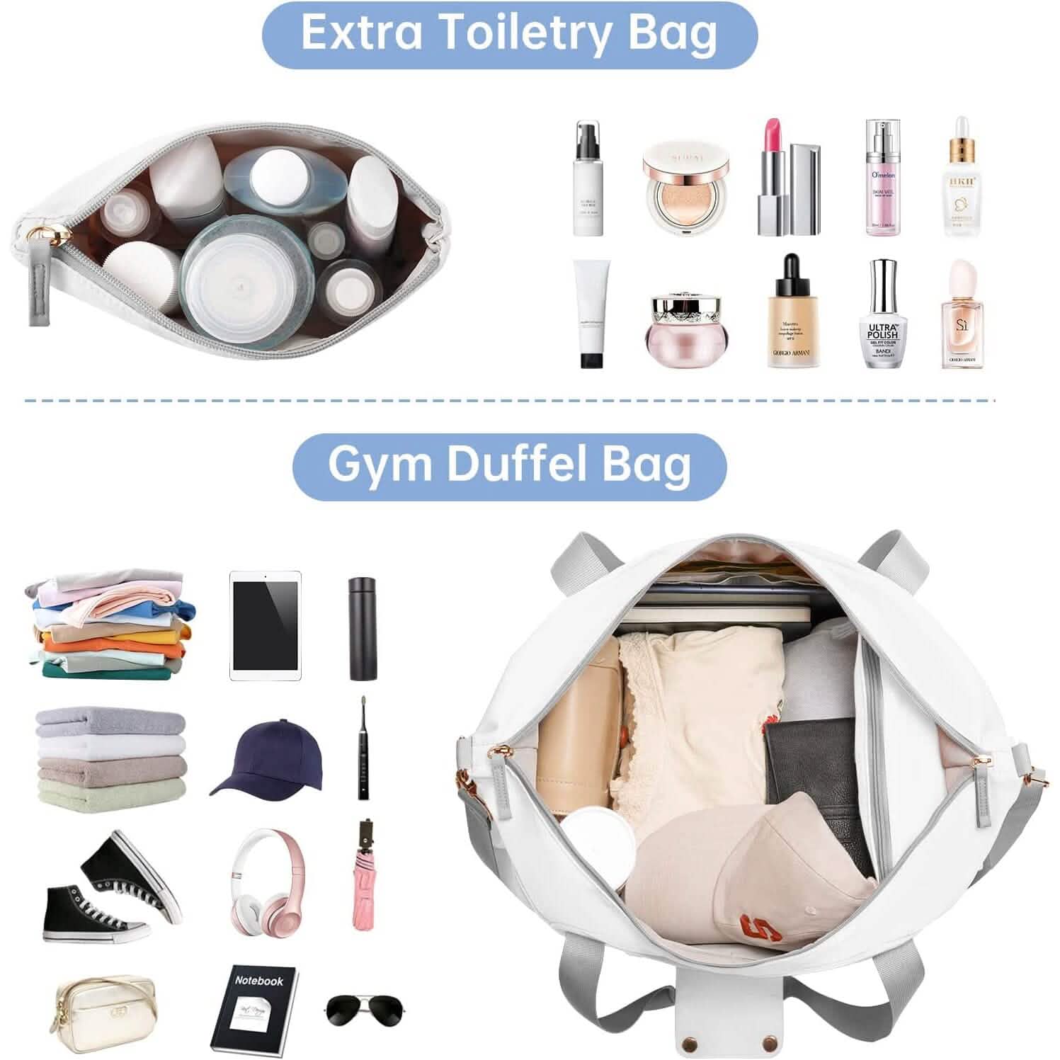 Sports Travel Duffel Bag with USB Charging Port DailySale