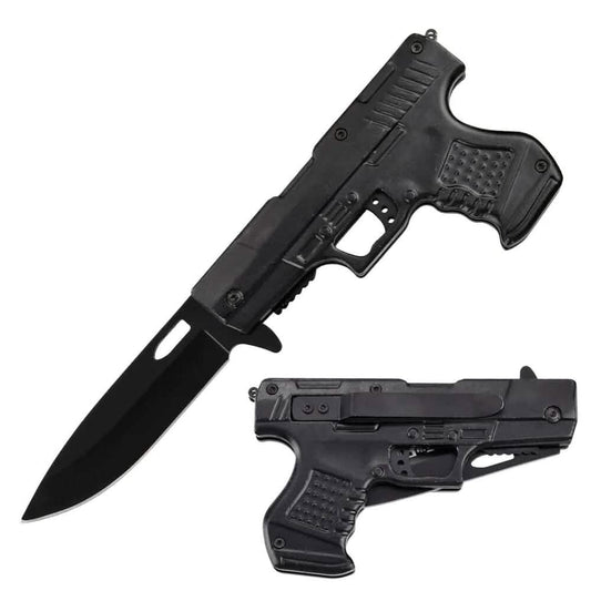 Spring Assisted Gun Knife DailySale