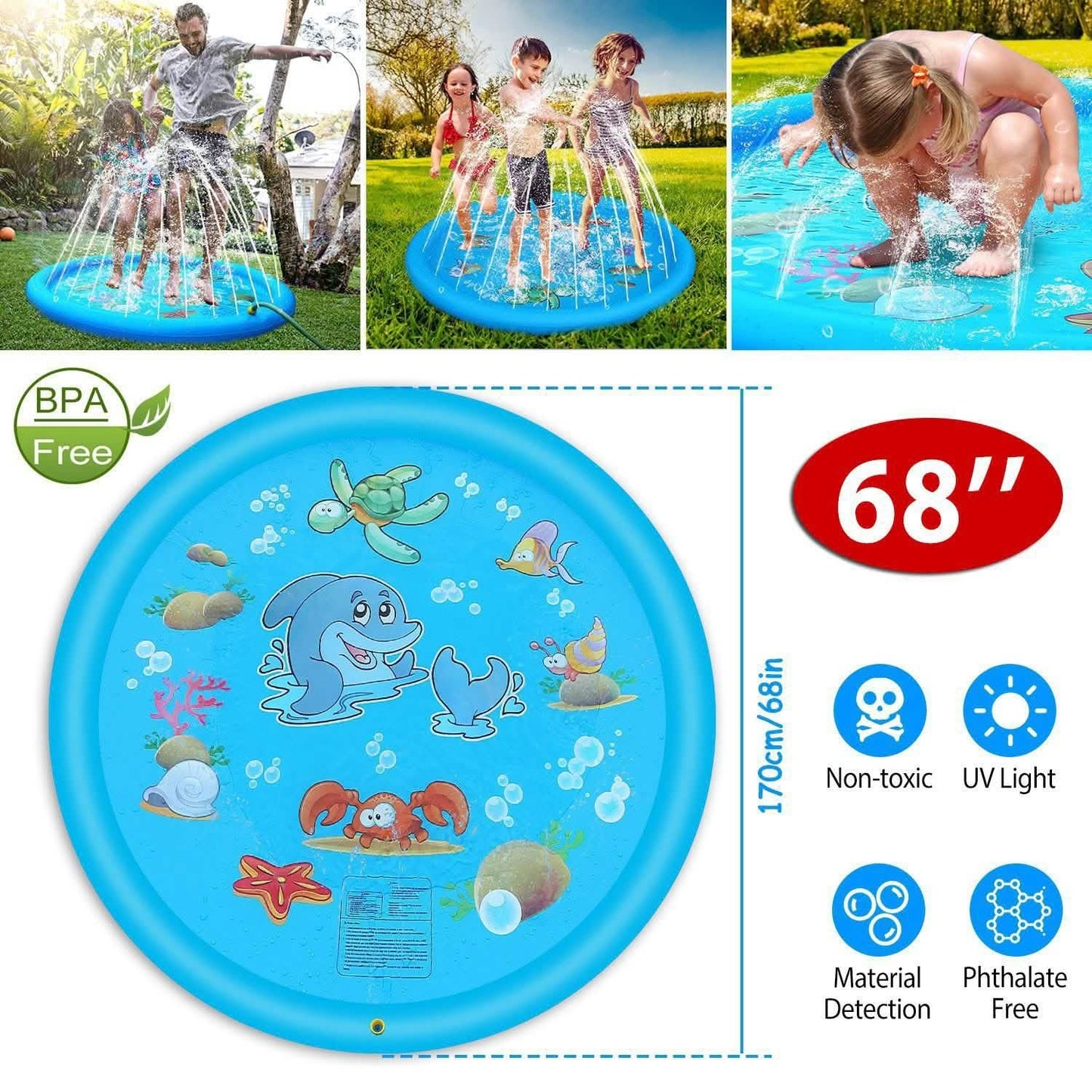 Sprinkler and Splash Pad for Kids DailySale