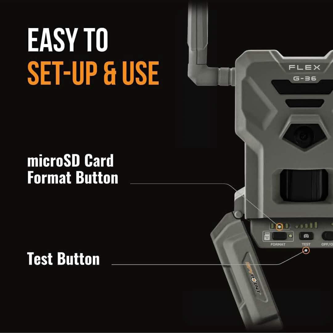 SPYPOINT Flex G-36 Cellular Trail Camera, 36MP Photos and 1080p Videos w/Sound (Refurbished) DailySale