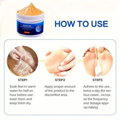 Squalane Moisturizing Skin Cream for Dry, Cracked Feet and Hands DailySale