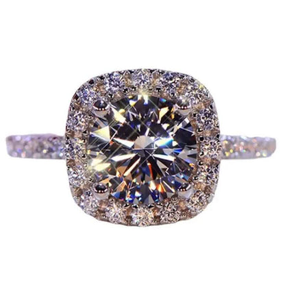 Square Artificial Diamond Ring DailySale