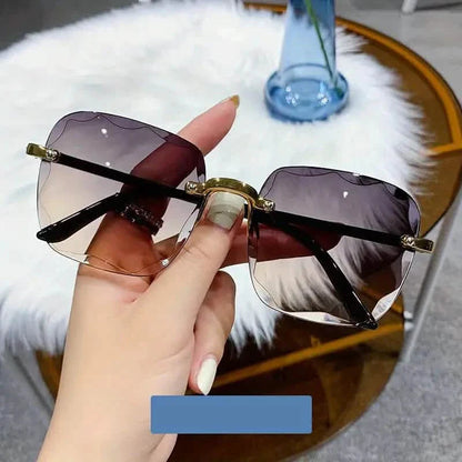 Square Rimless Summer Gradient Sun Shade Glasses DailySale