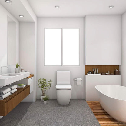 Square Toilet Seat with Grip-Tight Seat Bumpers DailySale