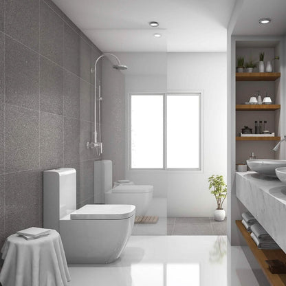 Square Toilet Seat with Grip-Tight Seat Bumpers DailySale