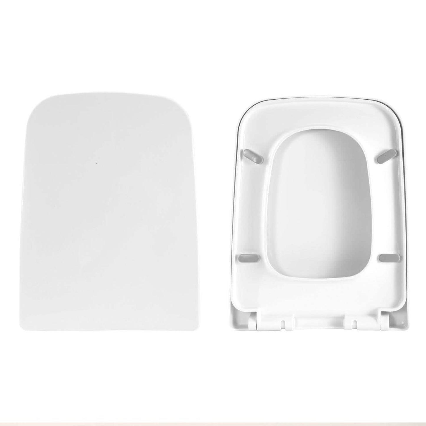 Square Toilet Seat with Grip-Tight Seat Bumpers DailySale