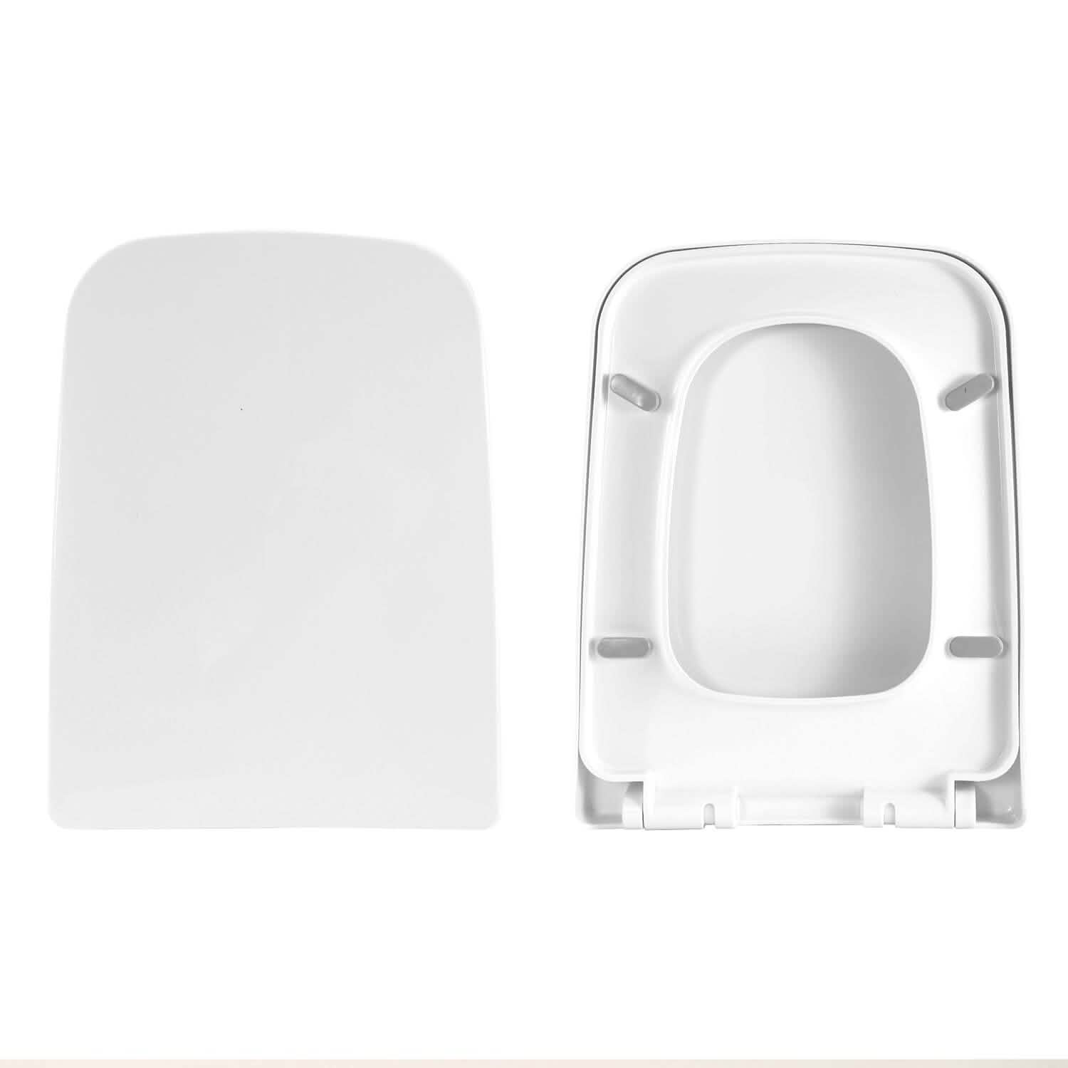 Square Toilet Seat with Grip-Tight Seat Bumpers DailySale