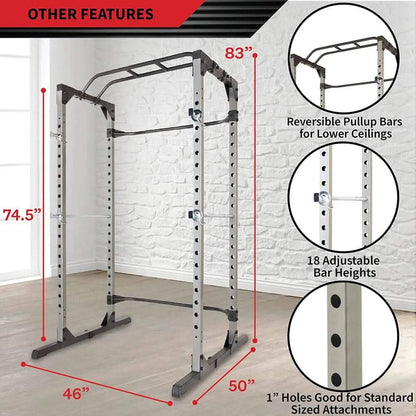 Squat Rack Strength Training Power Cage DailySale