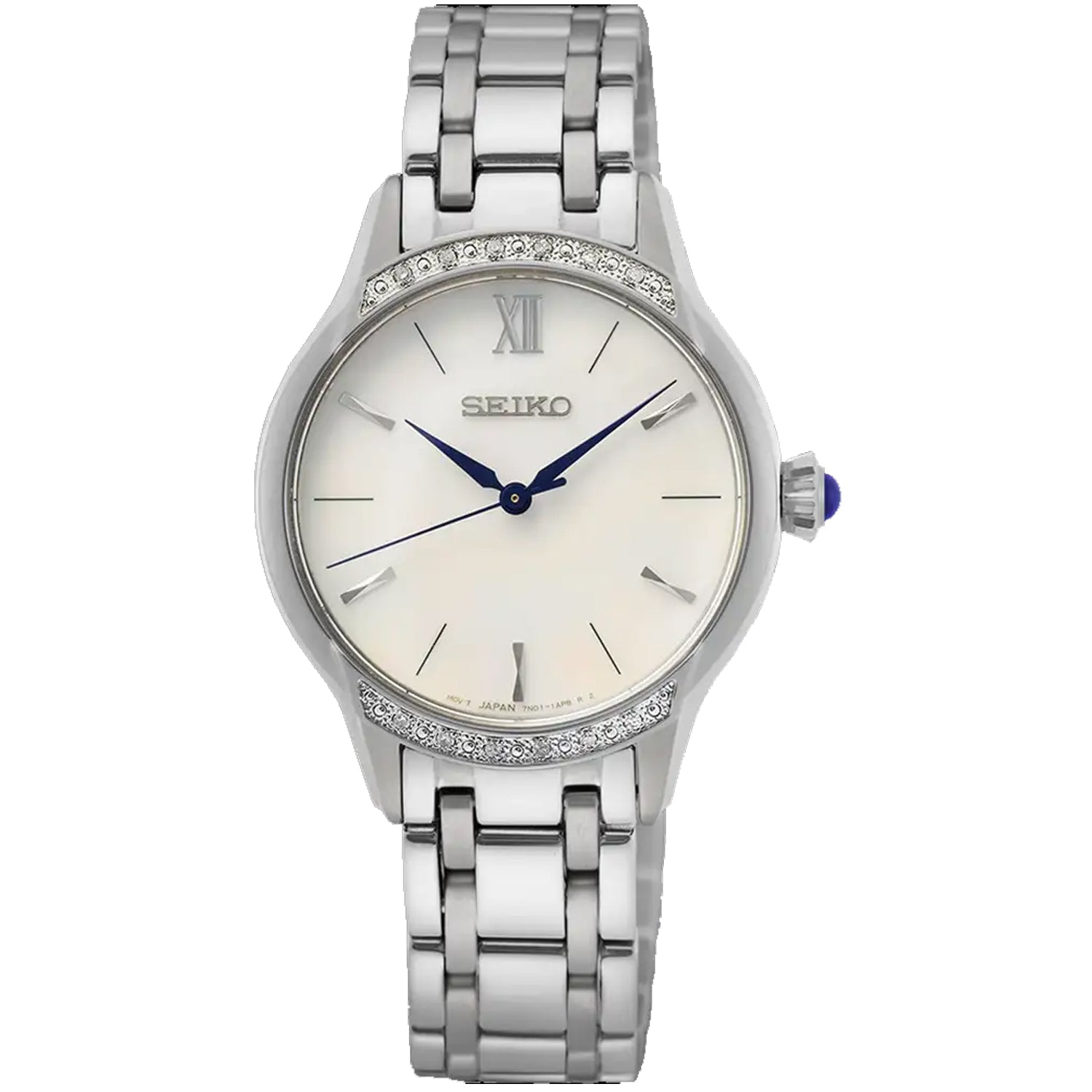 Seiko Women's Stainless Steel White Dial Bids.com