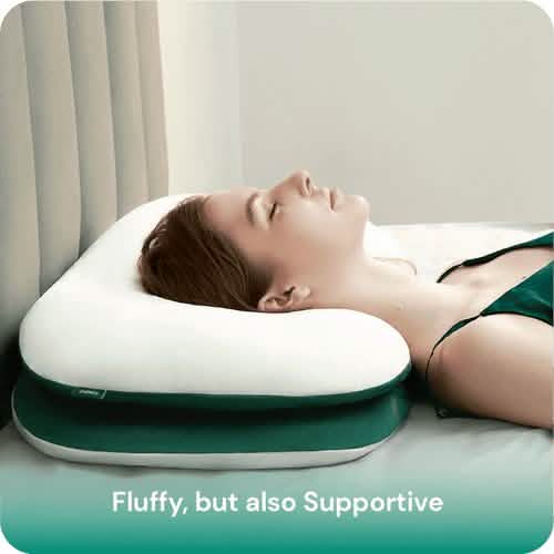 Stack Pillow with Dual Layers Balance, Adjustable Height, Suitable for All Sleeping Positions DailySale