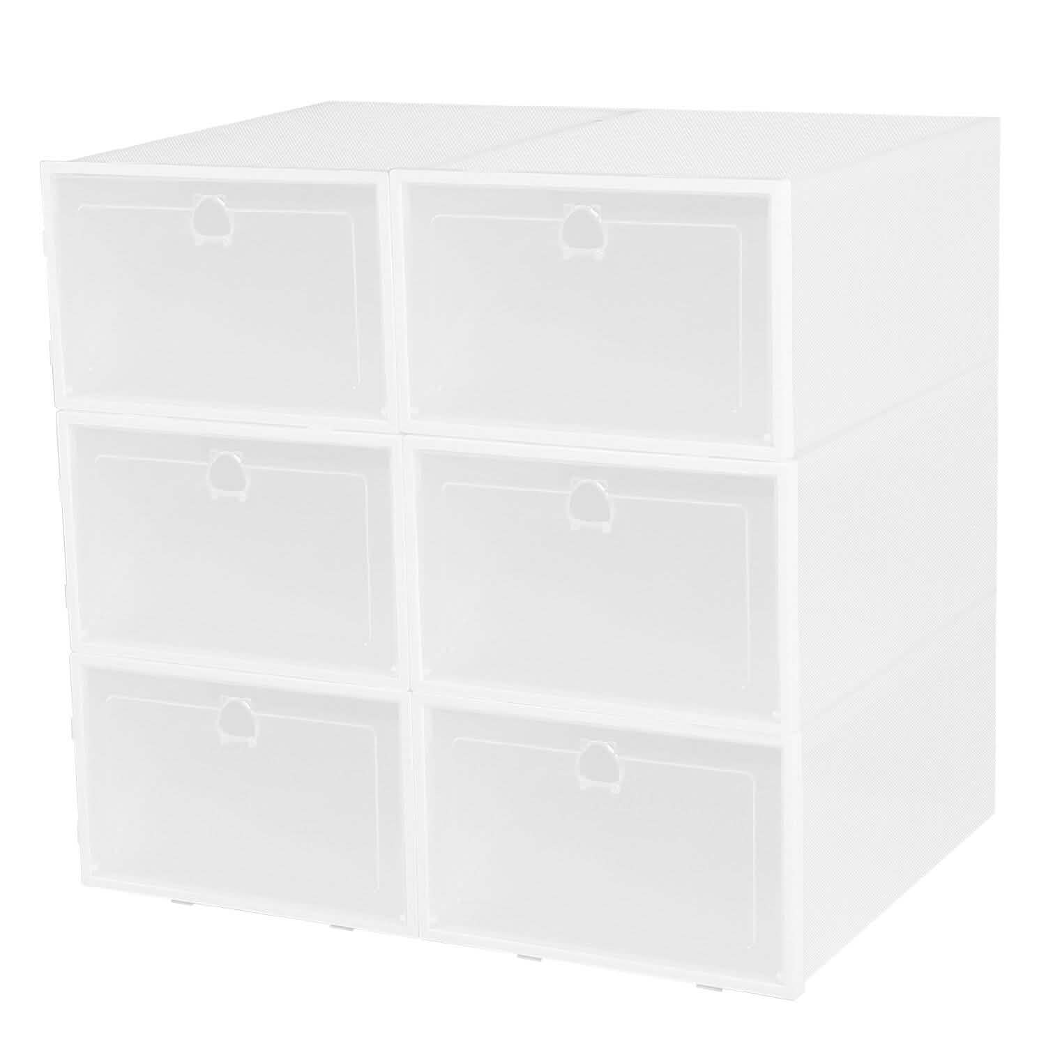 Stackable Shoe Storage Bin Transparent Dustproof DailySale