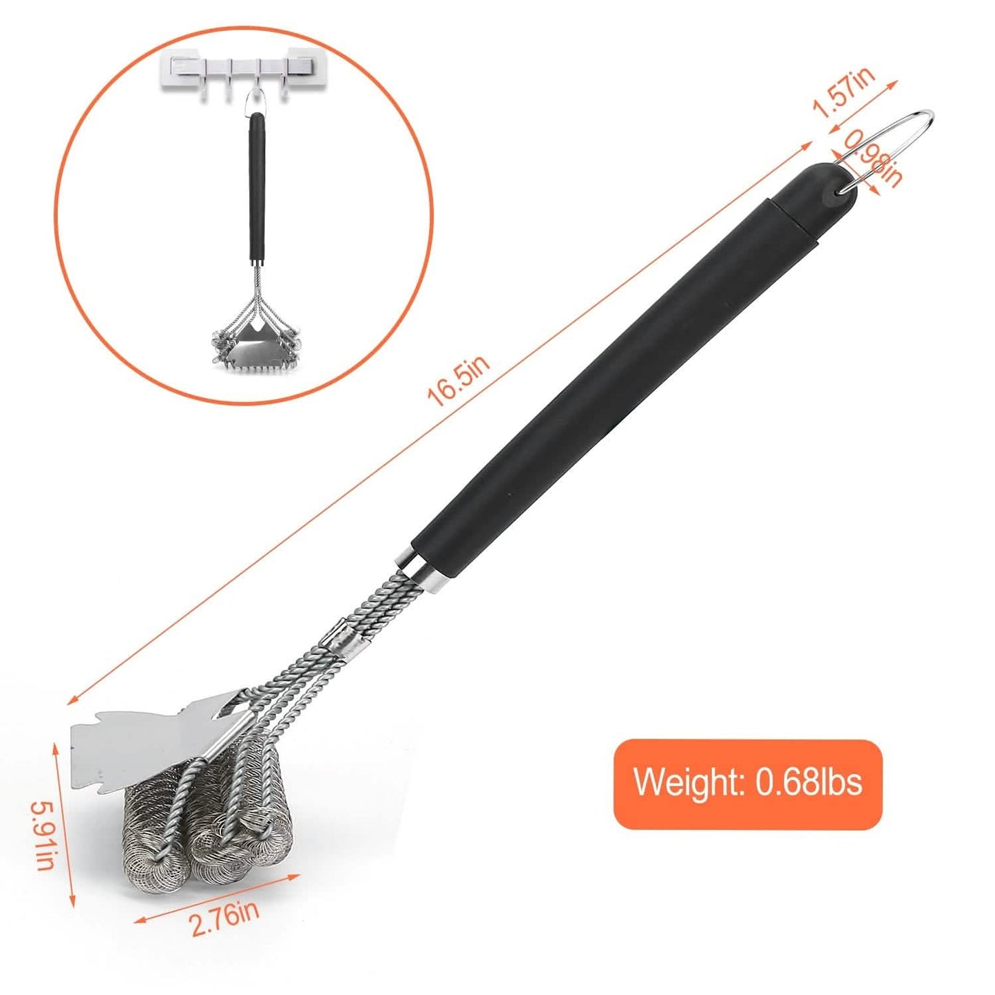 Stainless Steel BBQ Grill Cleaning Brush DailySale