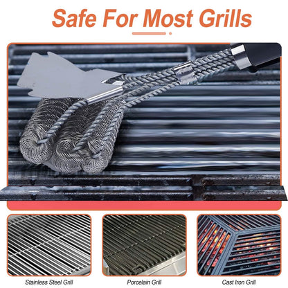Stainless Steel BBQ Grill Cleaning Brush DailySale