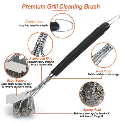 Stainless Steel BBQ Grill Cleaning Brush DailySale