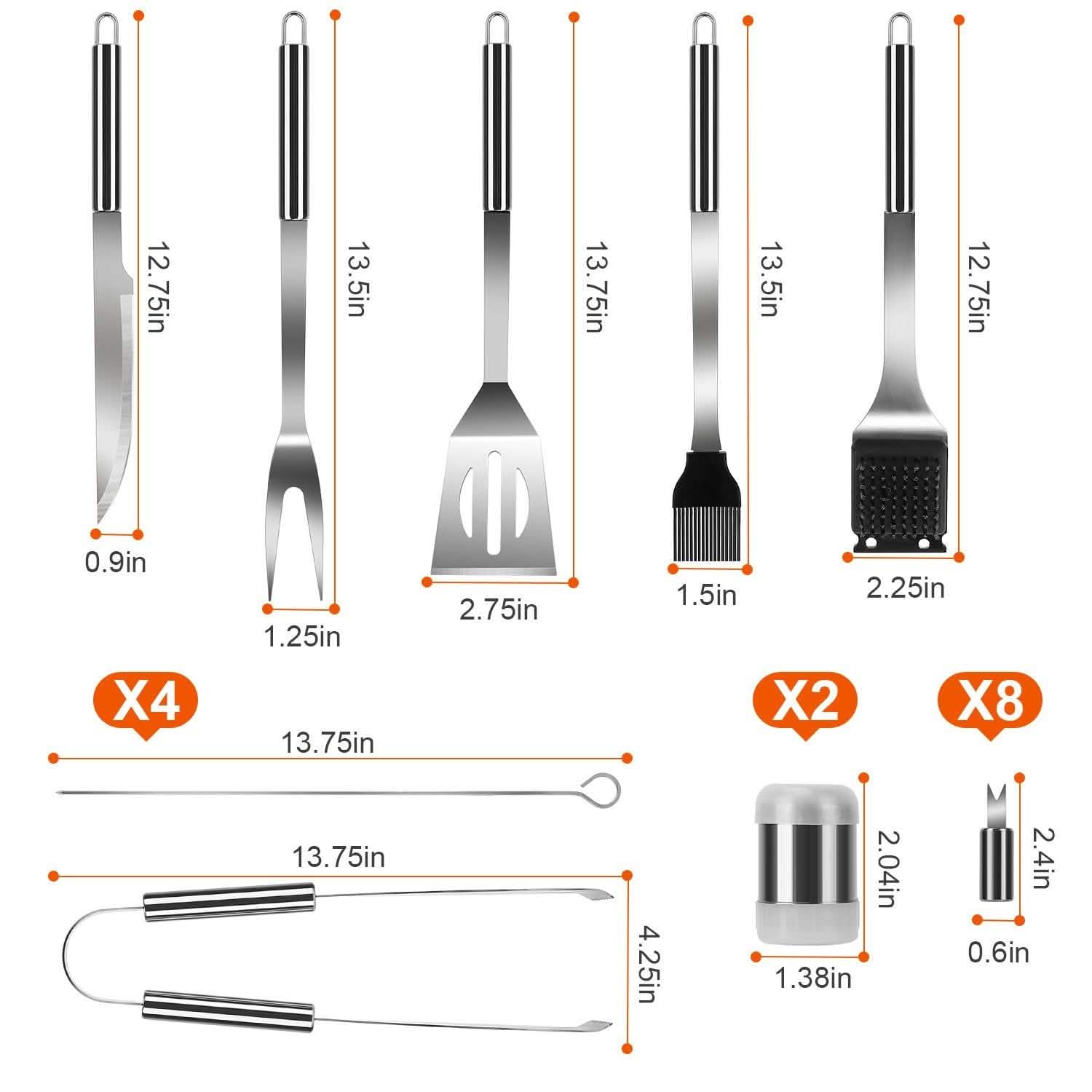 Stainless Steel BBQ Grill Tool Kit DailySale