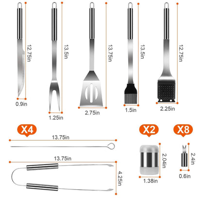 Stainless Steel BBQ Grill Tool Kit DailySale