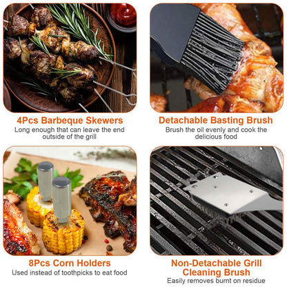 Stainless Steel BBQ Grill Tool Kit DailySale