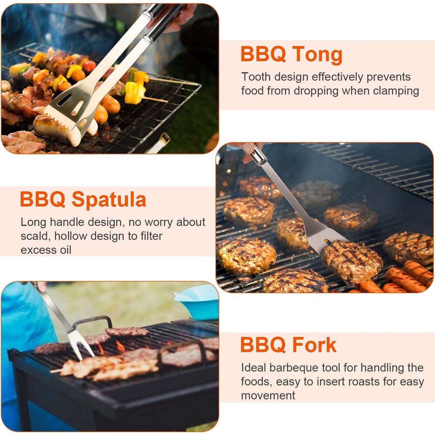 Stainless Steel BBQ Grill Tool Kit DailySale