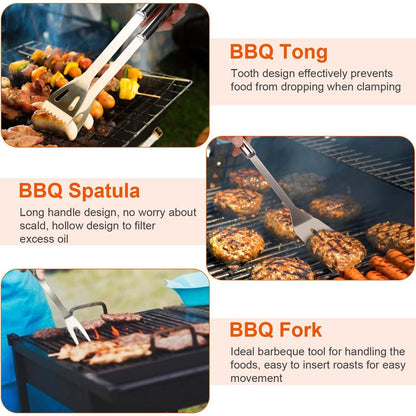 Stainless Steel BBQ Grill Tool Kit DailySale