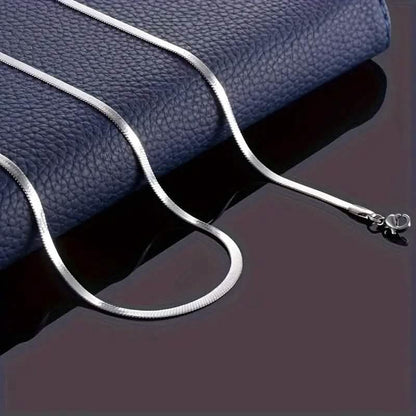 Stainless Steel Blade Unisex Flat Snake Clavicle Chain DailySale