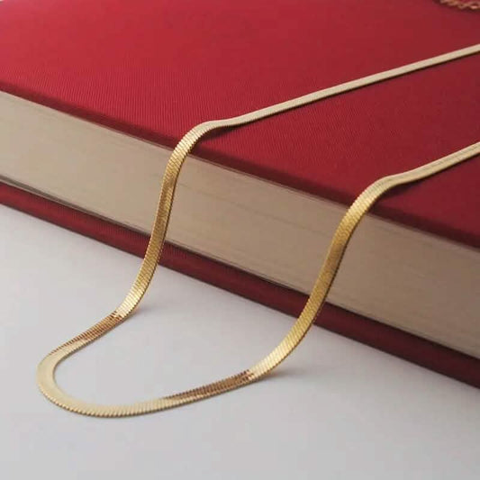 Stainless Steel Blade Unisex Flat Snake Clavicle Chain DailySale