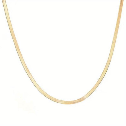Stainless Steel Blade Unisex Flat Snake Clavicle Chain DailySale