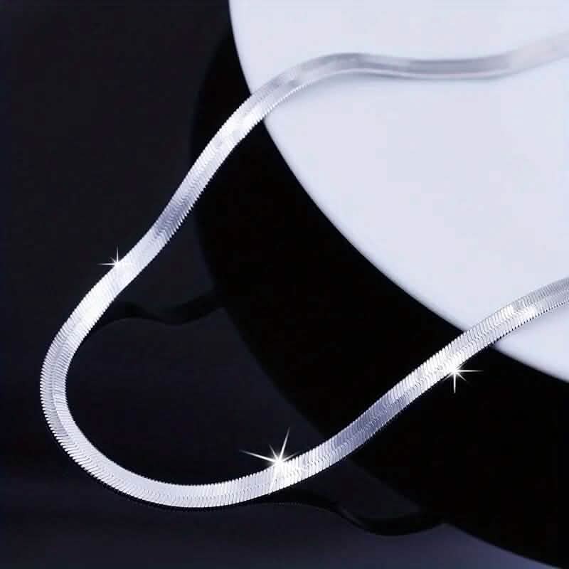 Stainless Steel Blade Unisex Flat Snake Clavicle Chain DailySale