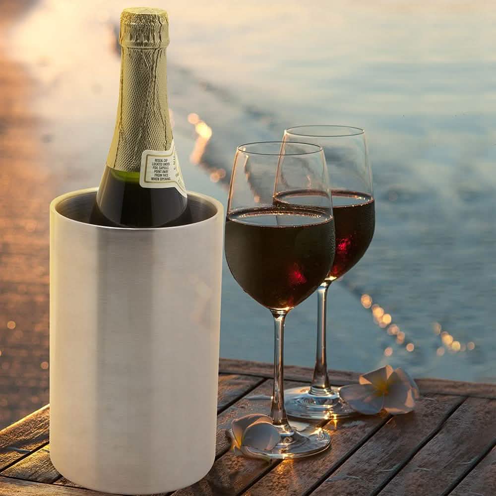 Stainless Steel Double Walled Insulation Wine Chiller DailySale