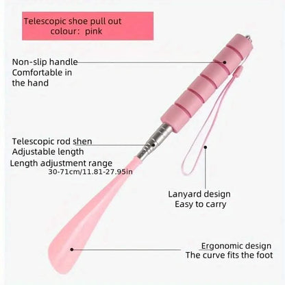 Stainless Steel Extendable Telescopic Shoe Horn DailySale