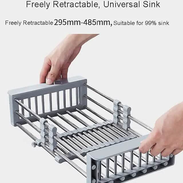 Stainless Steel Frame Drain Basket Telescopic Sink Frame DailySale