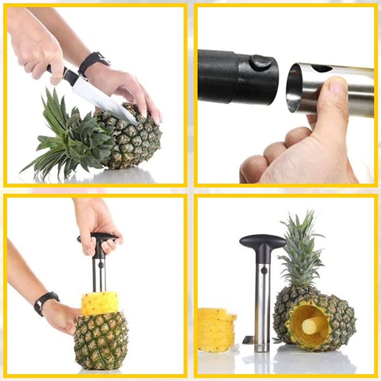 Stainless Steel Fruit Pineapple Peeler Cutter DailySale