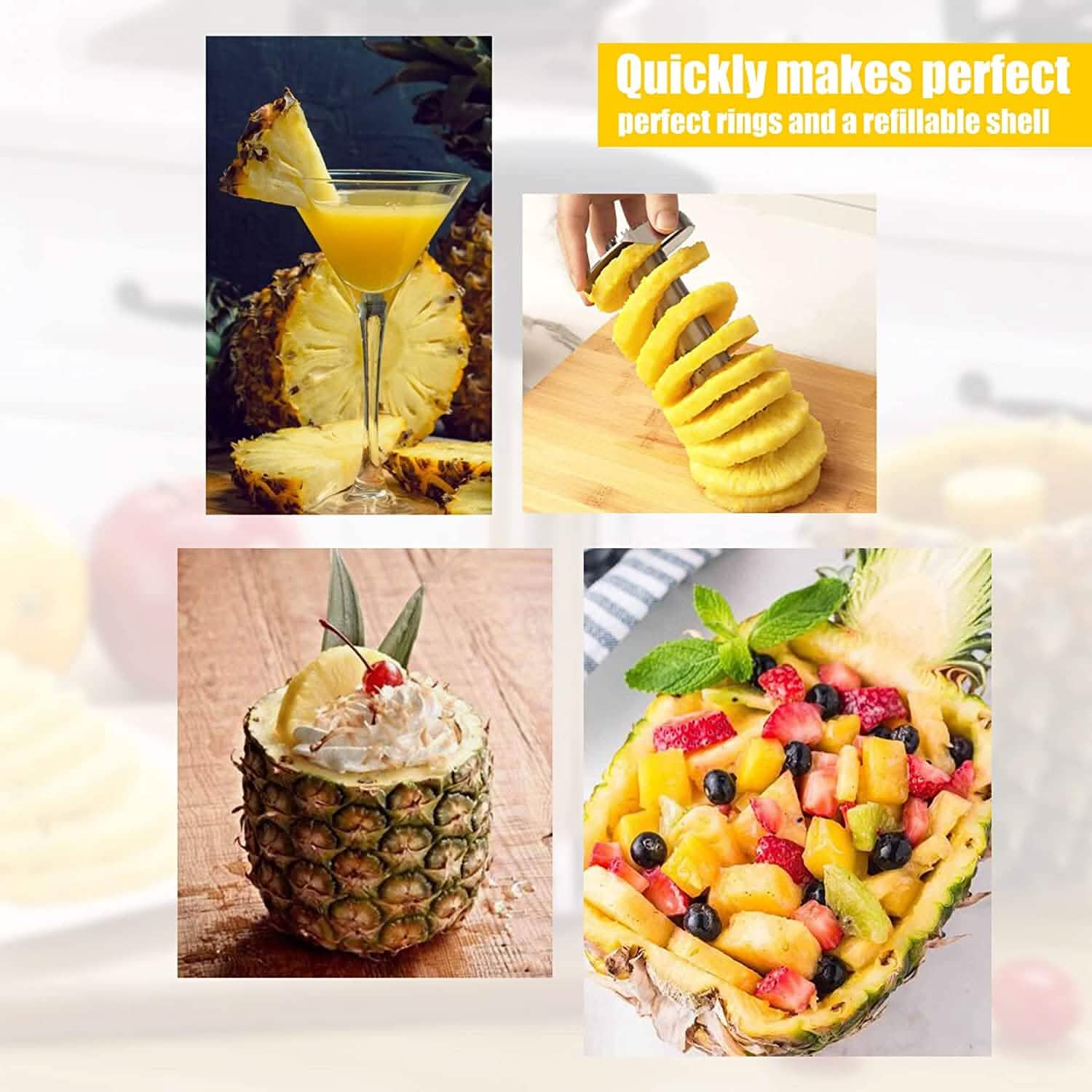 Stainless Steel Fruit Pineapple Peeler Cutter DailySale