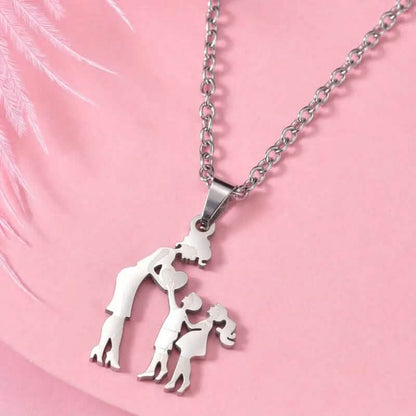 Stainless Steel Heartfelt Mother-Daughter-Son Necklace DailySale
