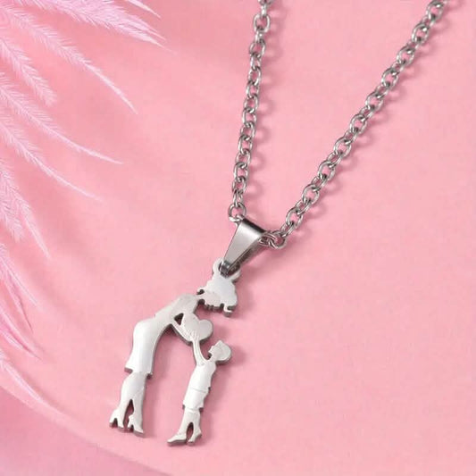 Stainless Steel Heartfelt Mother-Daughter-Son Necklace DailySale