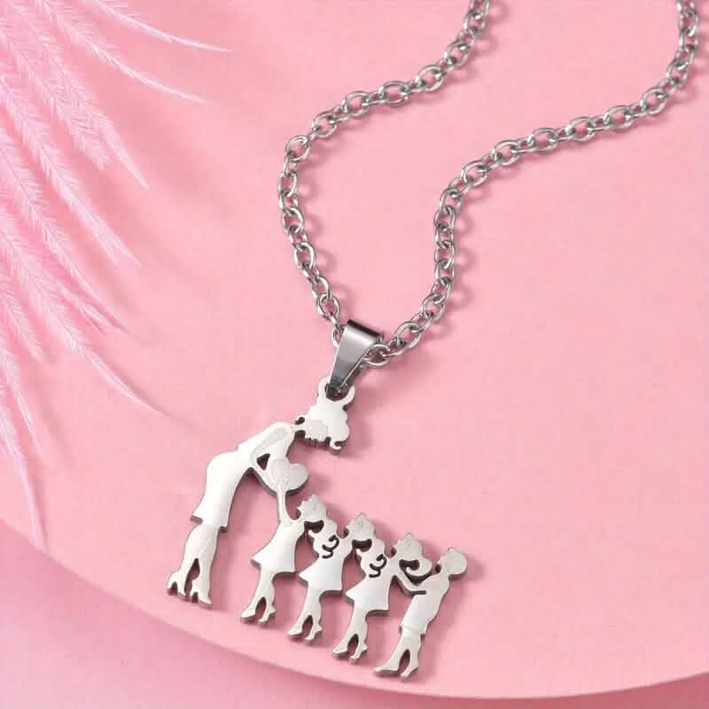 Stainless Steel Heartfelt Mother-Daughter-Son Necklace DailySale