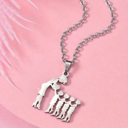 Stainless Steel Heartfelt Mother-Daughter-Son Necklace DailySale