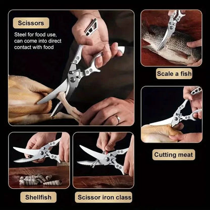 Stainless Steel Heavy-Duty Kitchen Non-Slip Grip Scissors DailySale