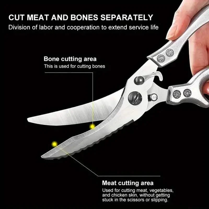 Stainless Steel Heavy-Duty Kitchen Non-Slip Grip Scissors DailySale