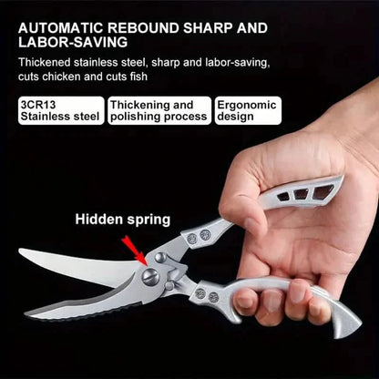 Stainless Steel Heavy-Duty Kitchen Non-Slip Grip Scissors DailySale