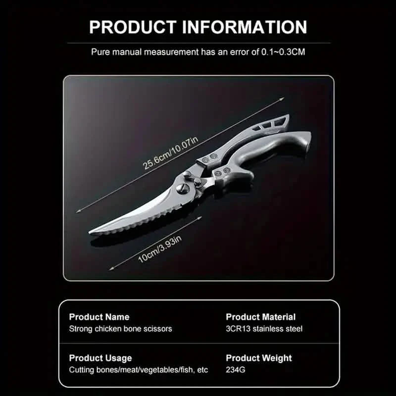 Stainless Steel Heavy-Duty Kitchen Non-Slip Grip Scissors DailySale