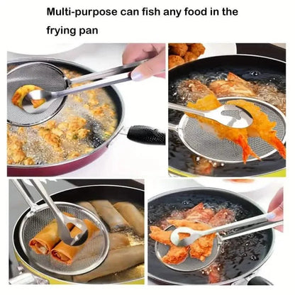 Stainless Steel Kitchen Strainer Tongs - High-Temperature Resistant DailySale