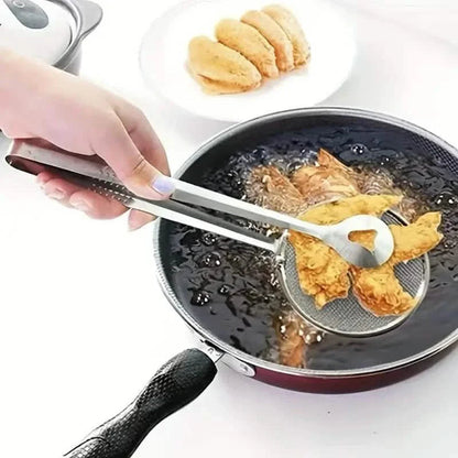 Stainless Steel Kitchen Strainer Tongs - High-Temperature Resistant DailySale