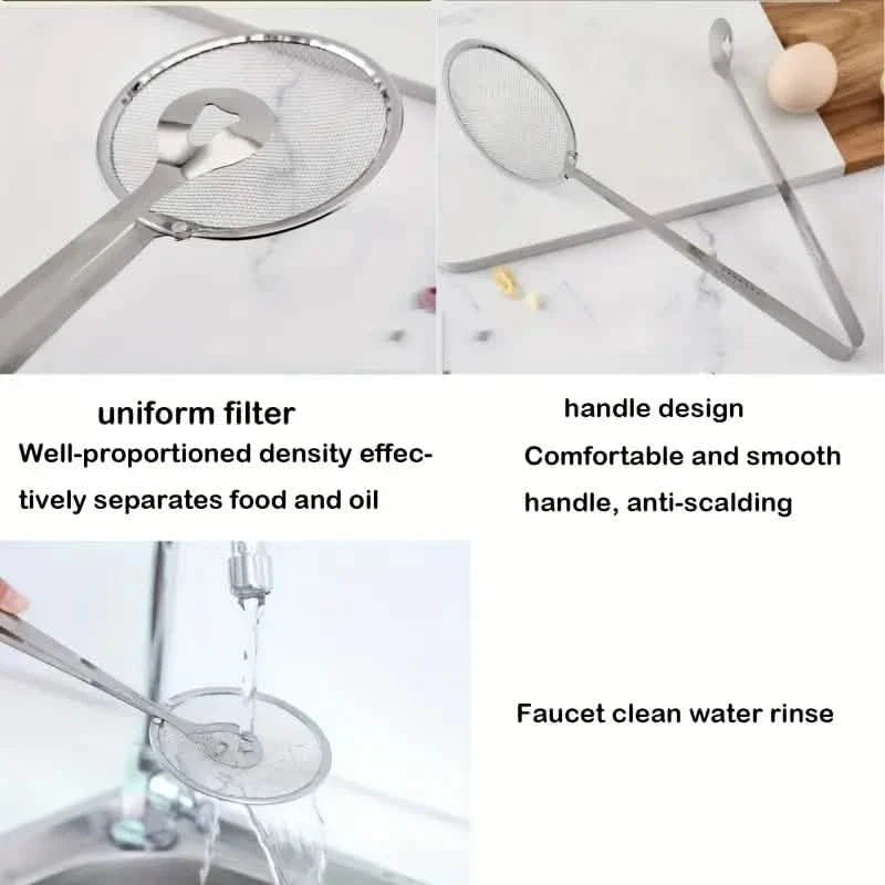 Stainless Steel Kitchen Strainer Tongs - High-Temperature Resistant DailySale