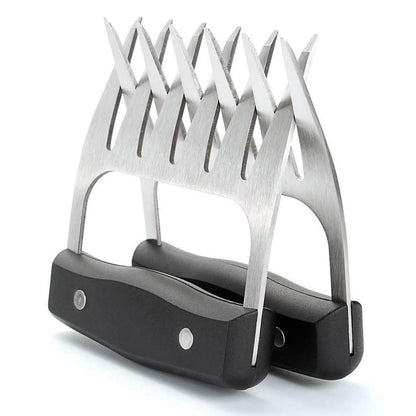 Stainless Steel Meat-Shredding Claws with Wooden Handle DailySale